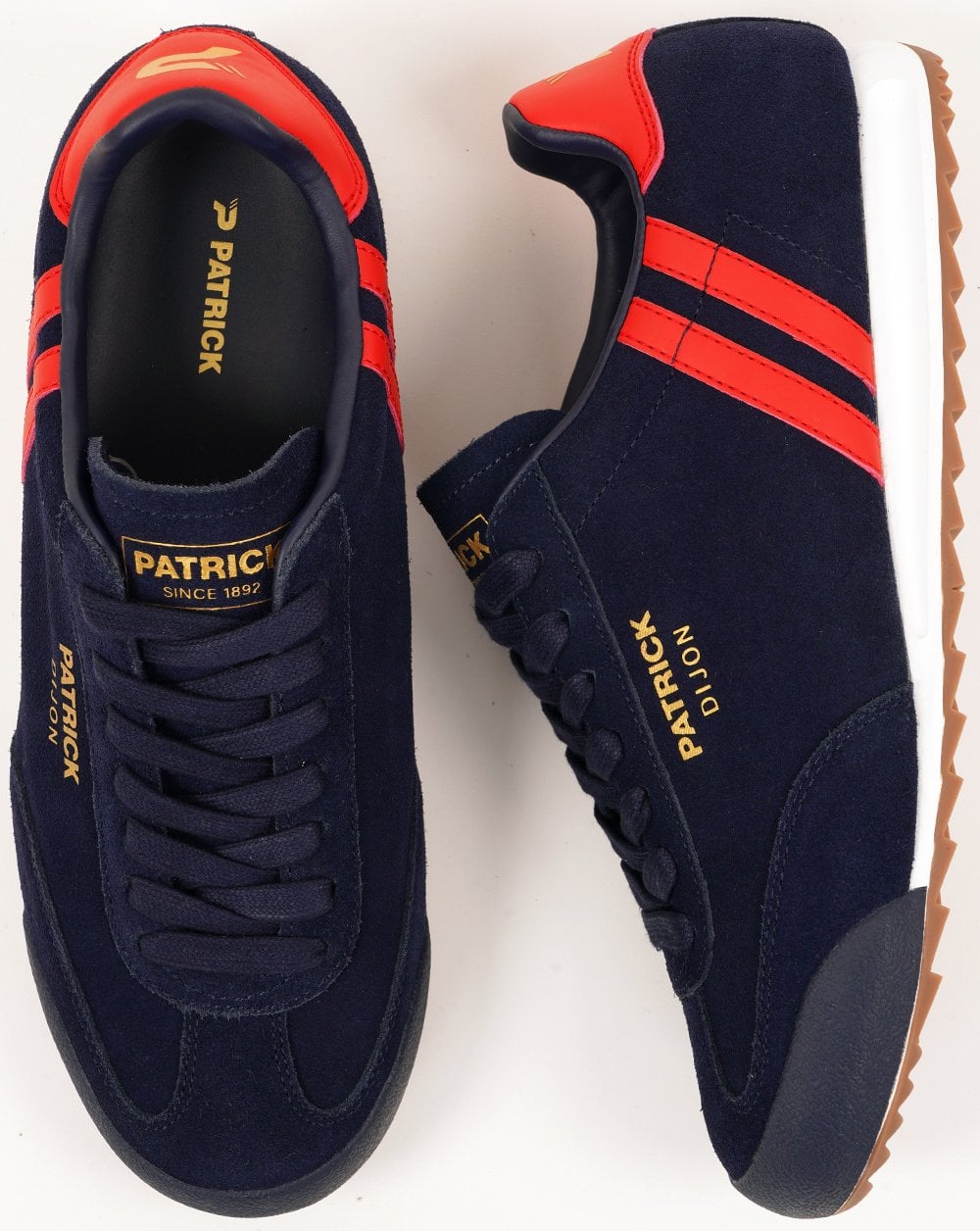 Patrick Dijon Sneaker, Marineblau/Rot