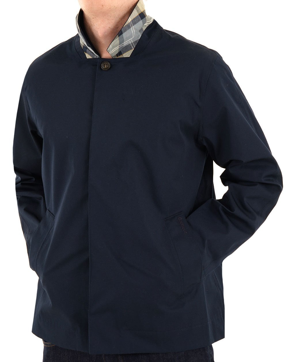 Barbour Short Rokig Wasserdichte Jacke Marineblau/Highland Loch