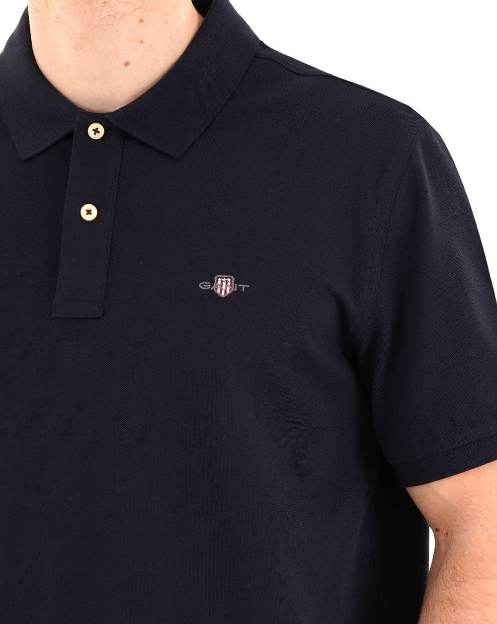 Gant Shield Piqué Polo Marineblau