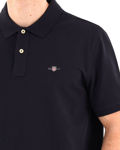 Gant Shield Piqué Polo Marineblau