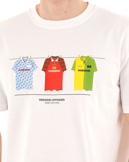 Weekend Offender Man Utd Kits T-Shirt Weiß
