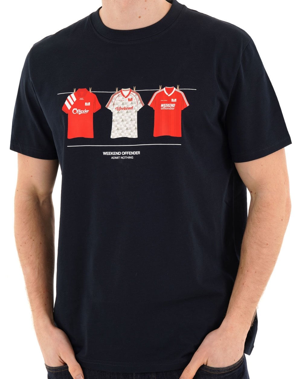 Weekend Offender Liverpool Kits T-Shirt Marineblau