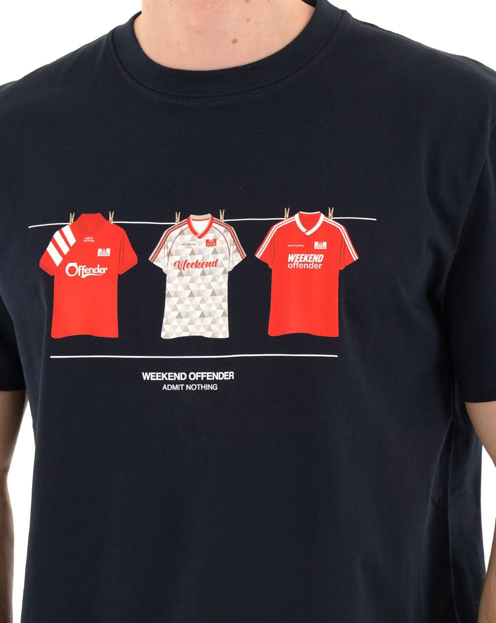 Weekend Offender Liverpool Kits T-Shirt Marineblau