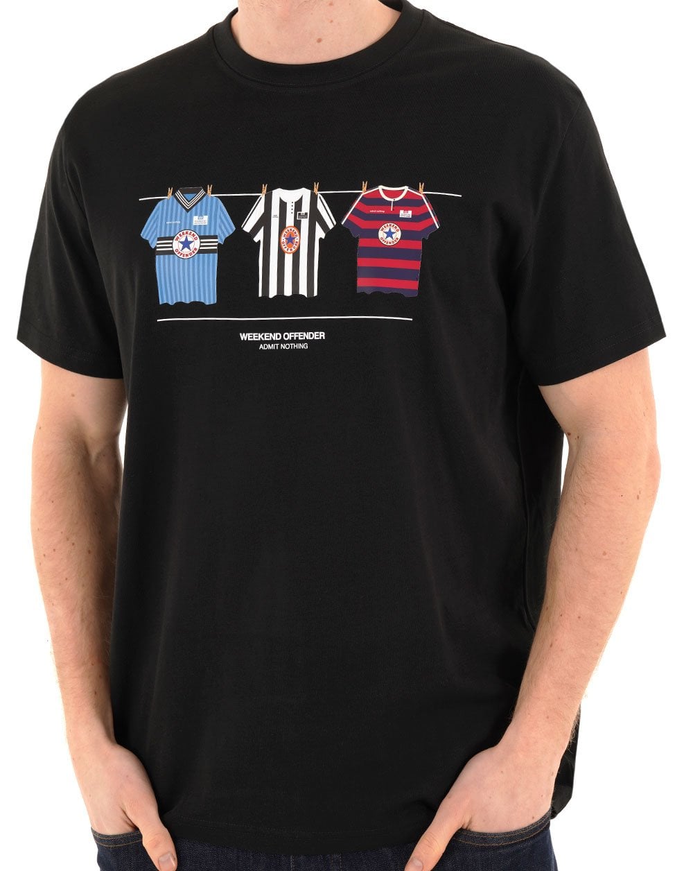 Weekend Offender Newcastle Kits T-Shirt Schwarz