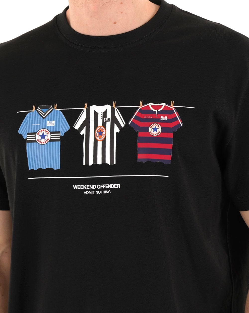 Weekend Offender Newcastle Kits T-Shirt Schwarz