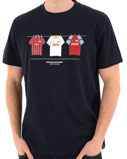 Weekend Offender Villa Kits T-Shirt Marineblau