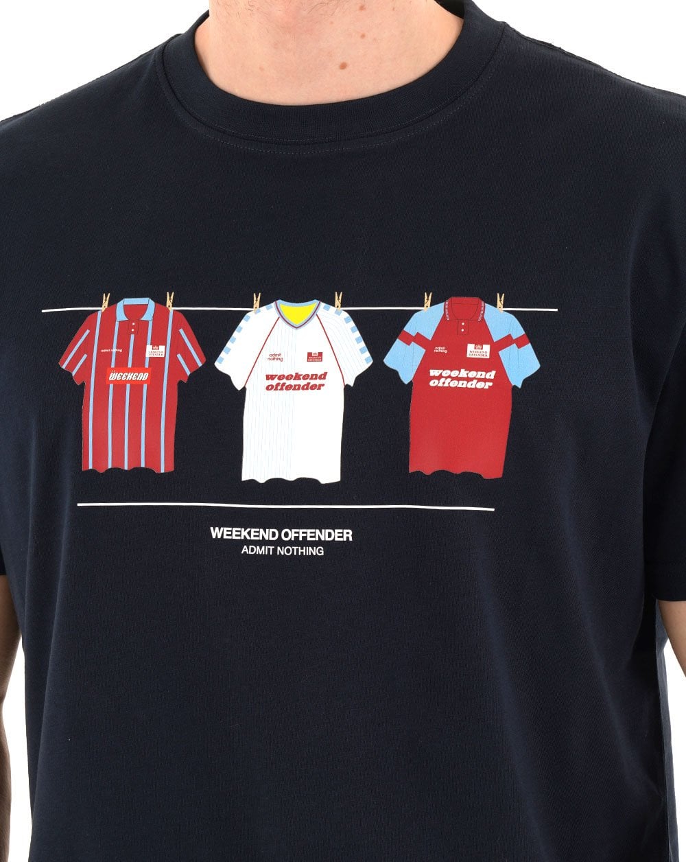 Weekend Offender Villa Kits T-Shirt Marineblau