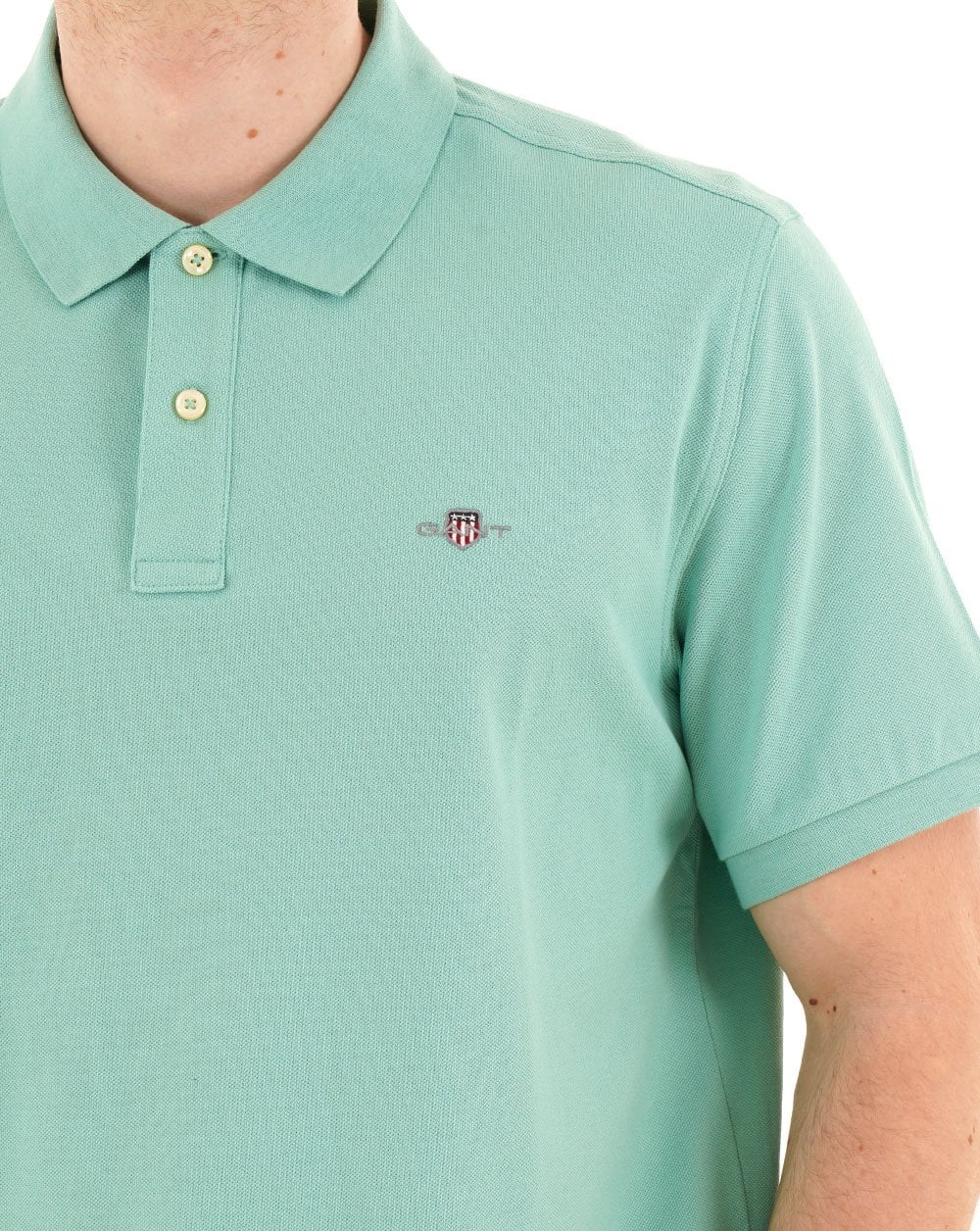 Gant Shield Piqué Polo Helltürkis