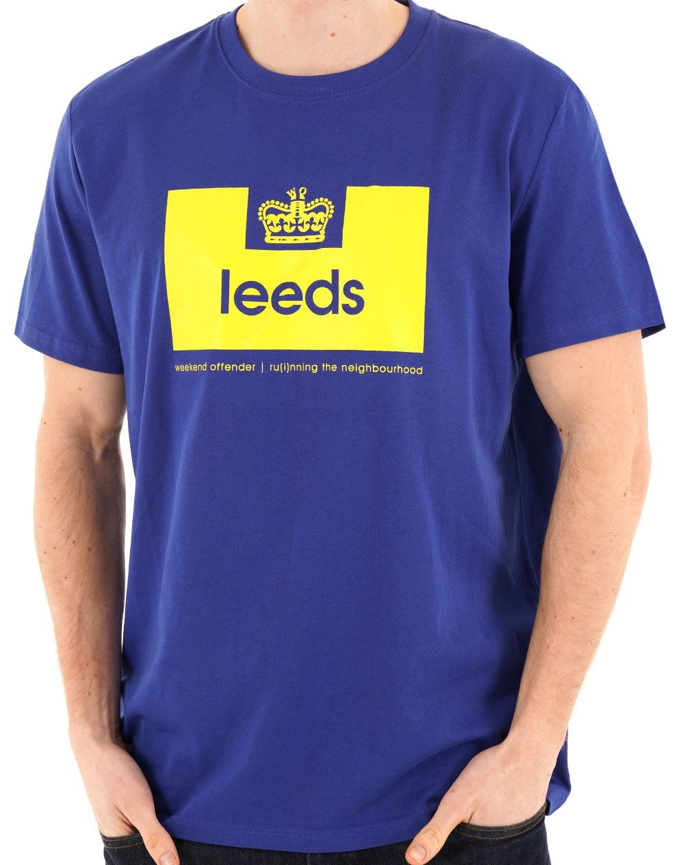 Weekend Offender Leeds City Series T-Shirt Blau/Gelb