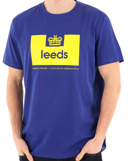 Weekend Offender Leeds City Series T-Shirt Blau/Gelb
