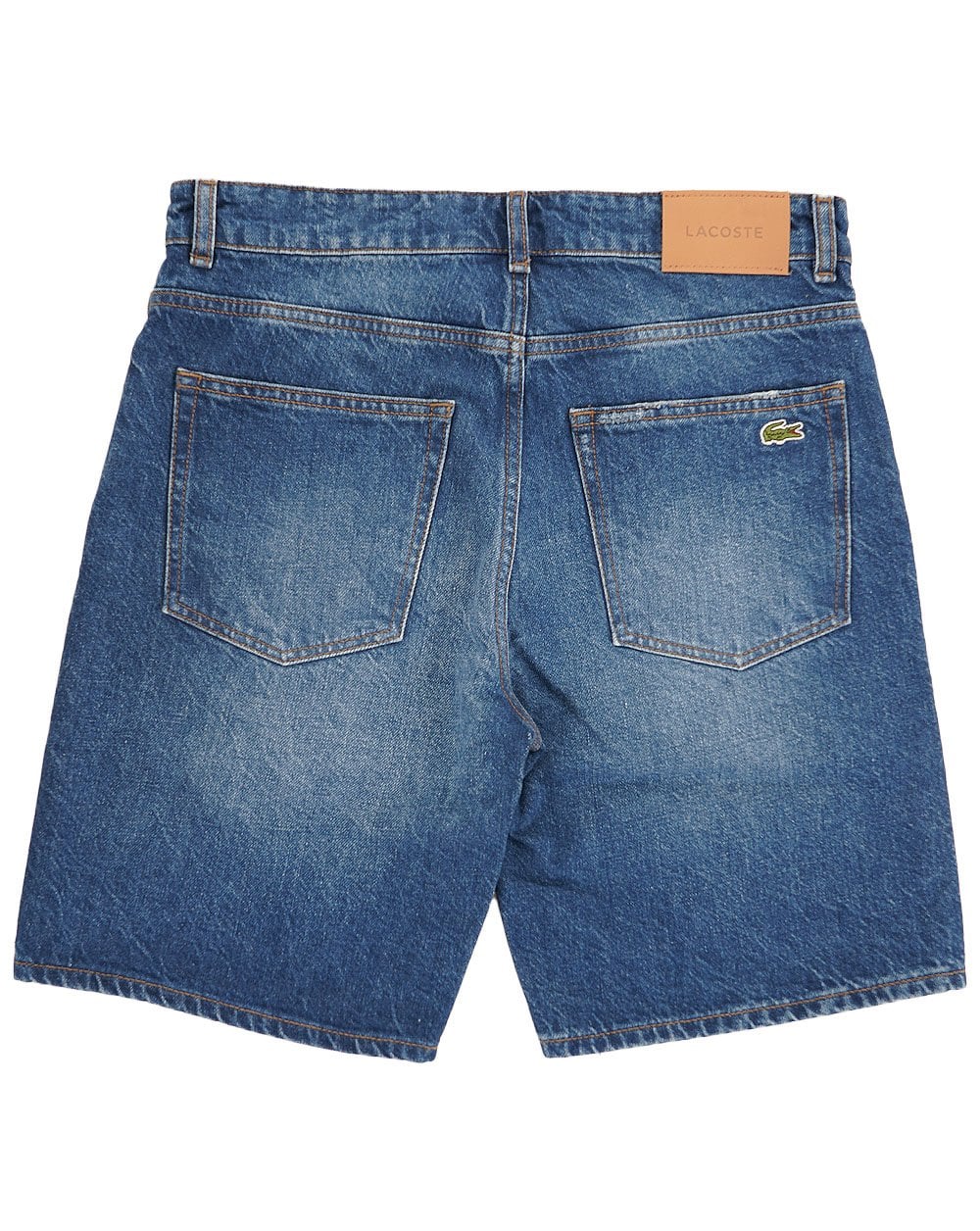 Lacoste Denim Bermuda Shorts, gewaschenes Dunkelblau