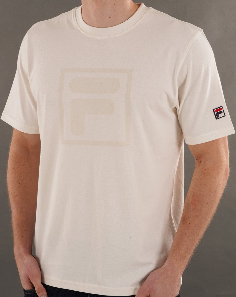 Fila Vintage Pepe Flock Logo T-Shirt Gardenia