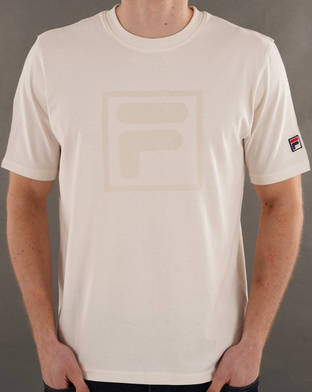 Fila Vintage Pepe Flock Logo T-Shirt Gardenia
