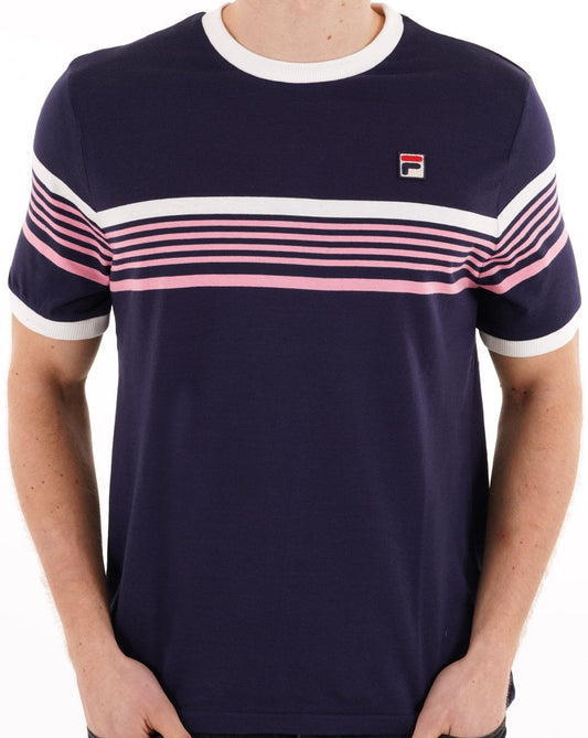 Fila Vintage James T-Shirt Marineblau