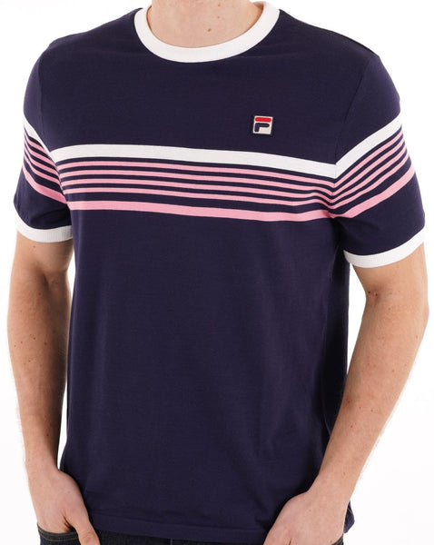 Fila Vintage James T Shirt Navy