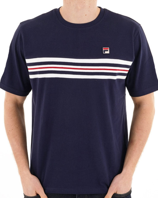Fila Vintage Rico T-Shirt Marineblau