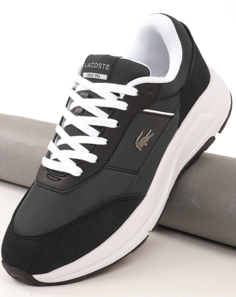 Lacoste Run Set Sneaker Dunkelgrau/Schwarz