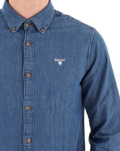 Barbour Crest Hemd Chambray