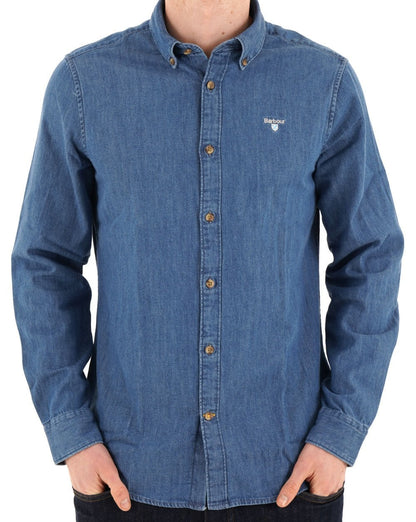 Barbour Crest Hemd Chambray