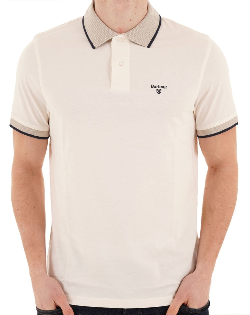 Barbour Cornsay Polohemd, Flüsterweiß