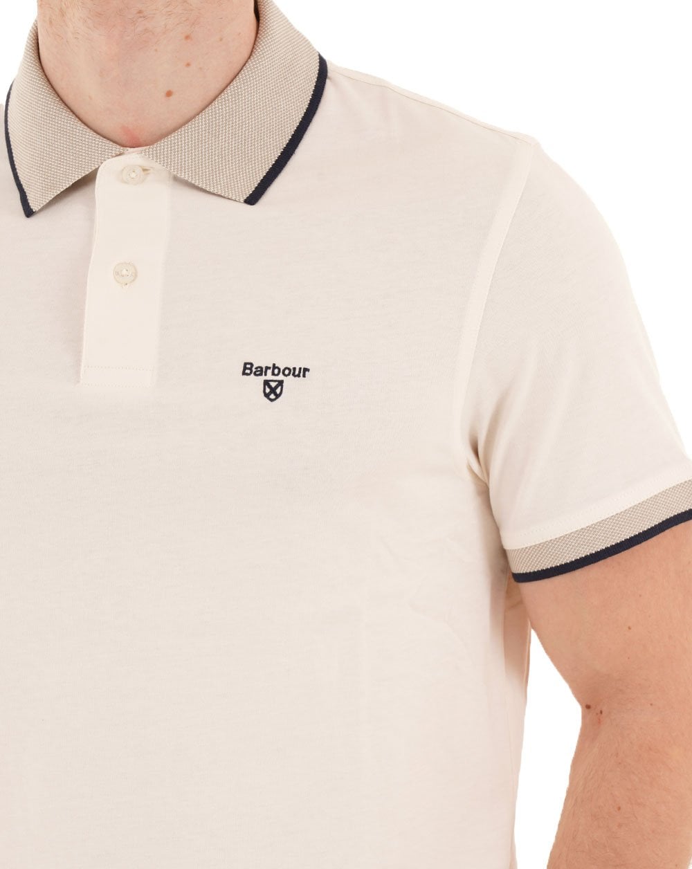 Barbour Cornsay Polohemd, Flüsterweiß