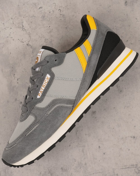 Patrick Brøndby Sneaker Grau Gelb