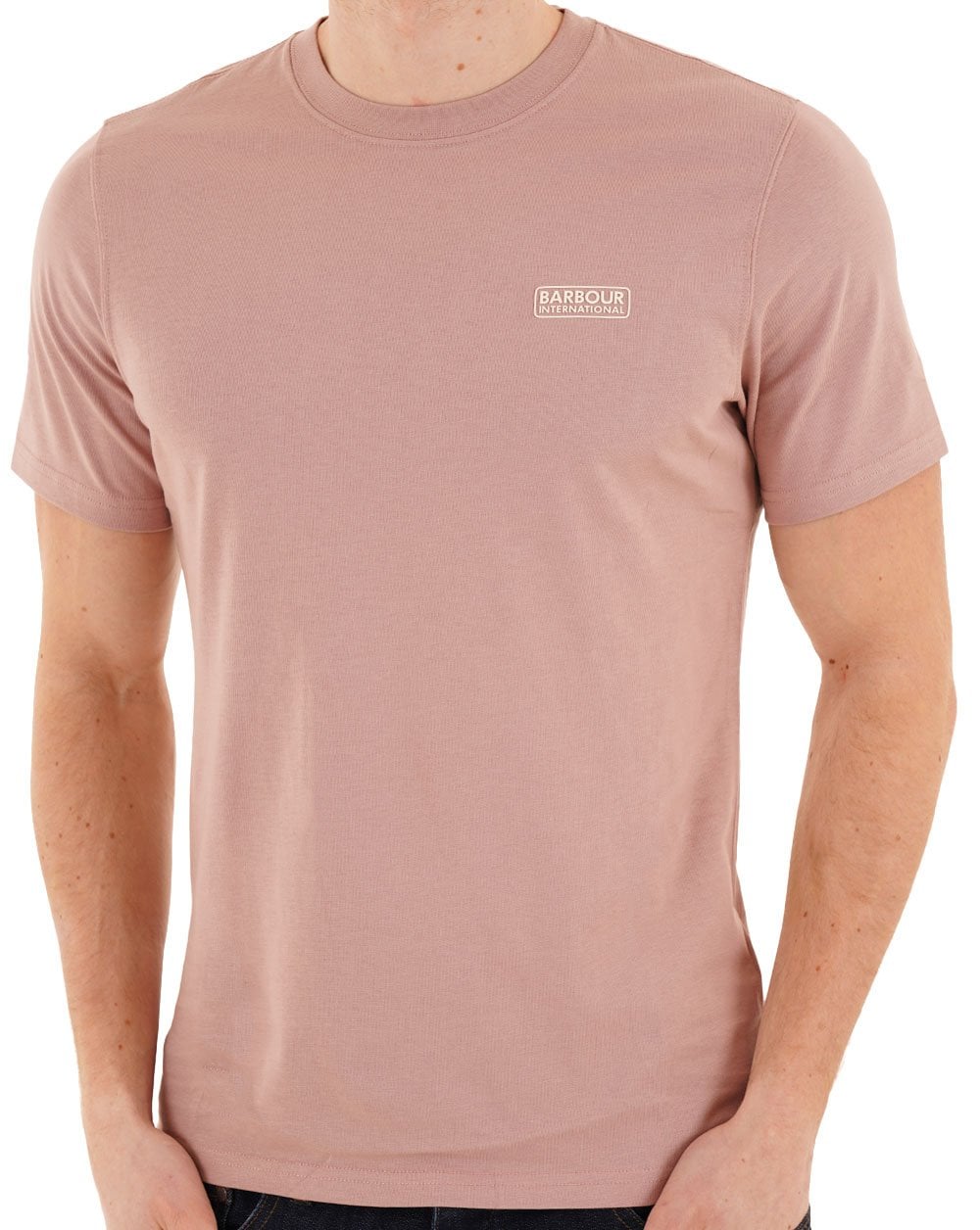 Barbour International T-Shirt mit kleinem Logo, Altrosa