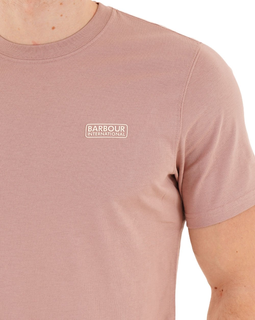 Barbour International T-Shirt mit kleinem Logo, Altrosa