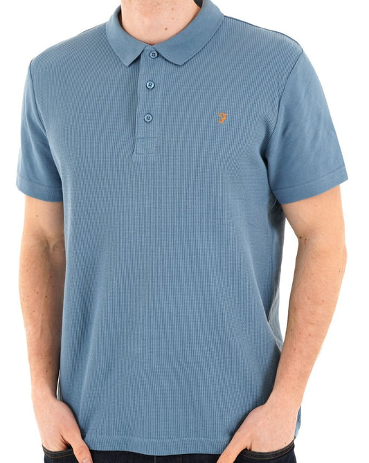 Farah Forster Poloshirt Blue Tide