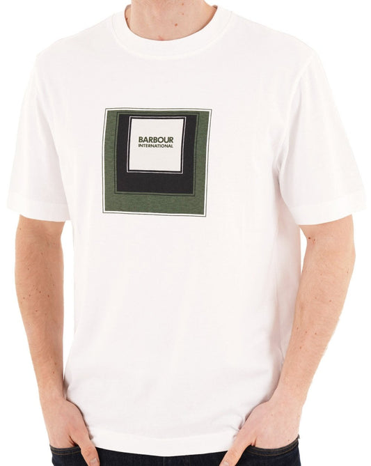 Barbour International Captive Graphic T-Shirt Weiß