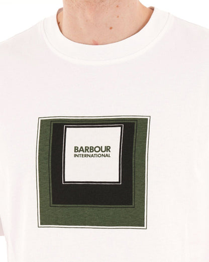 Barbour International Captive Graphic T-Shirt Weiß
