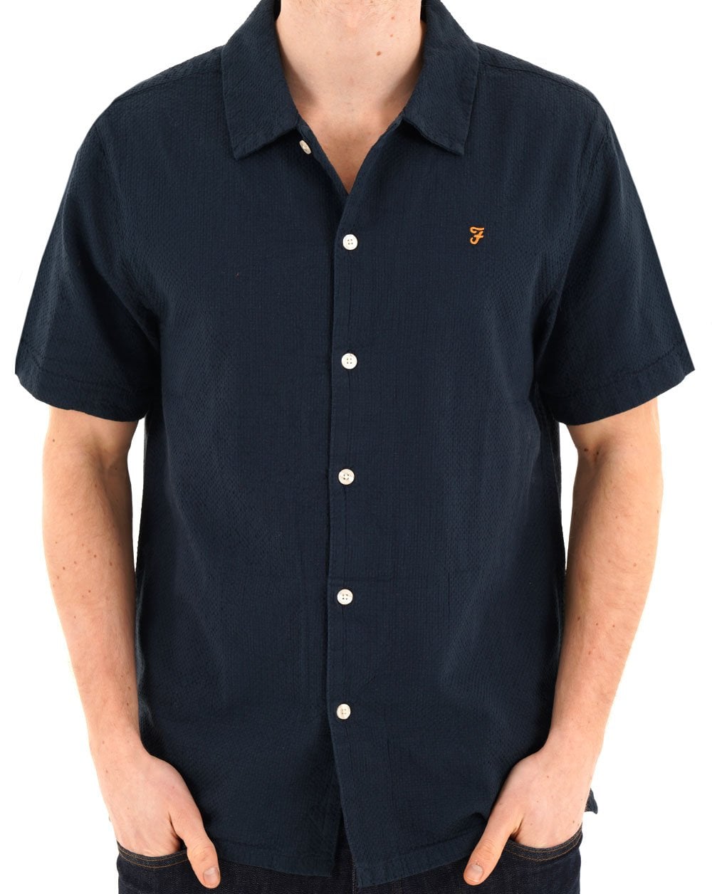 Farah Kirby SS Shirt True Navy
