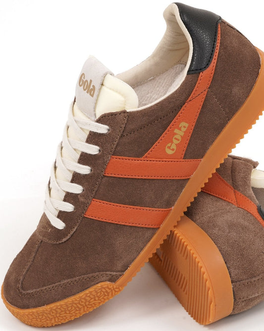 Gola Elan Sneaker Braun/Dunkelorange/Schwarz