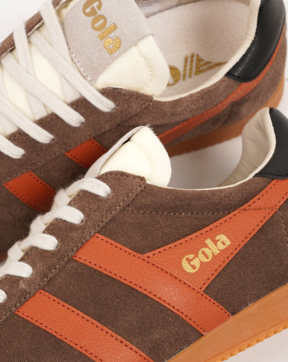 Gola Elan Sneaker Braun/Dunkelorange/Schwarz