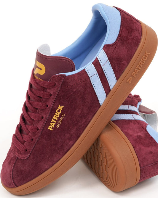 Patrick Monaco Trainers Burgundy/Sky
