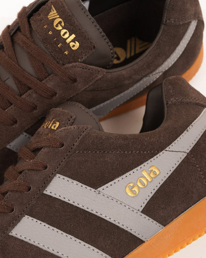 Gola Harrier Wildleder-Sneaker Mokka/Zement