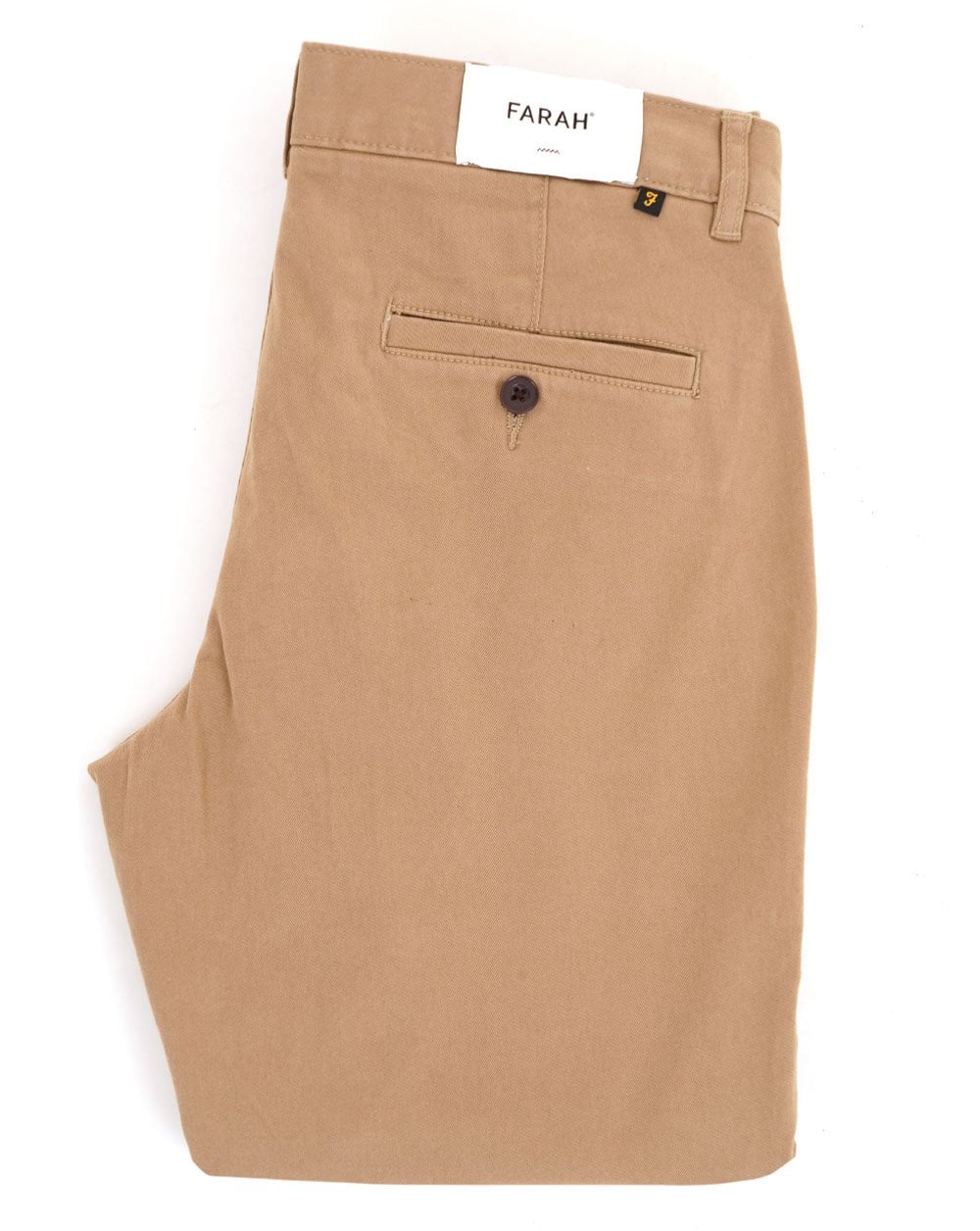 Farah Elm Slim Fit Twill Chinos Dunkelsand