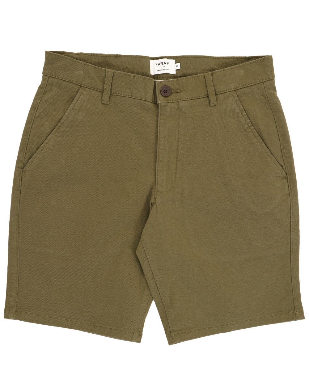 Farah Hawk Chino Twill Shorts Olivgrün