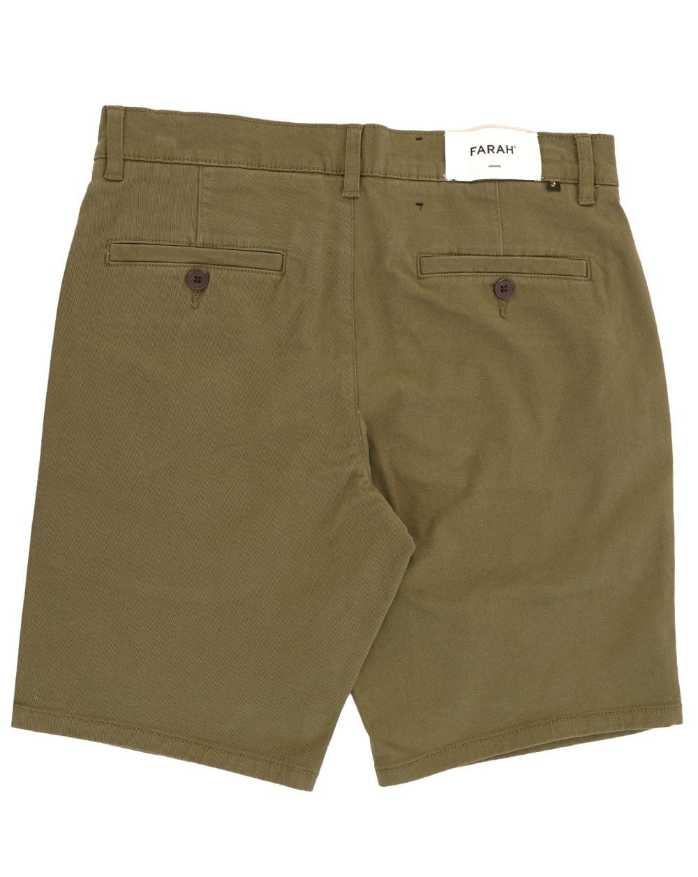 Farah Hawk Chino Twill Shorts Olivgrün