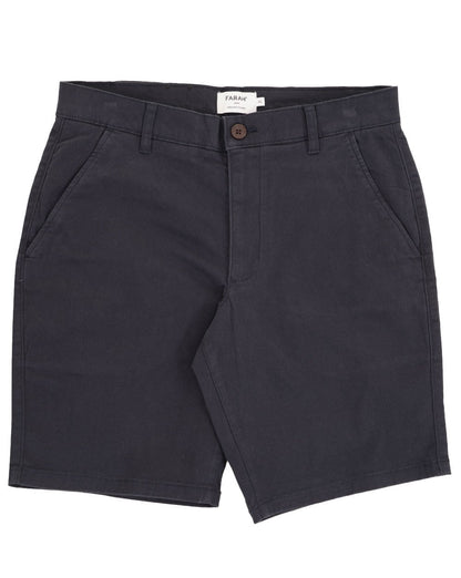 Farah Hawk Chino-Twill-Shorts, Marineblau
