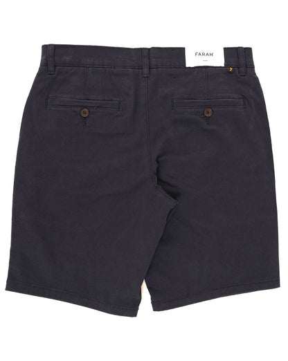 Farah Hawk Chino-Twill-Shorts, Marineblau