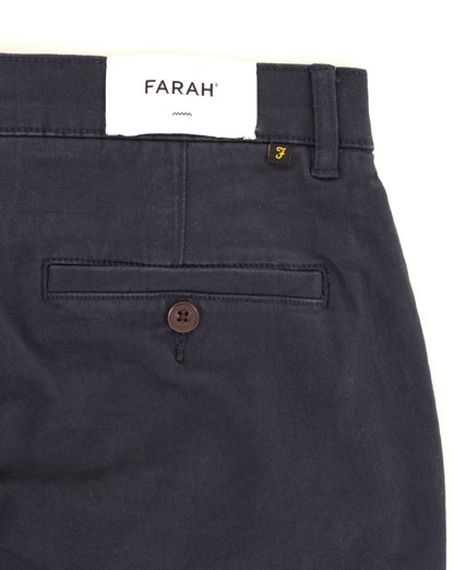 Farah Hawk Chino-Twill-Shorts, Marineblau
