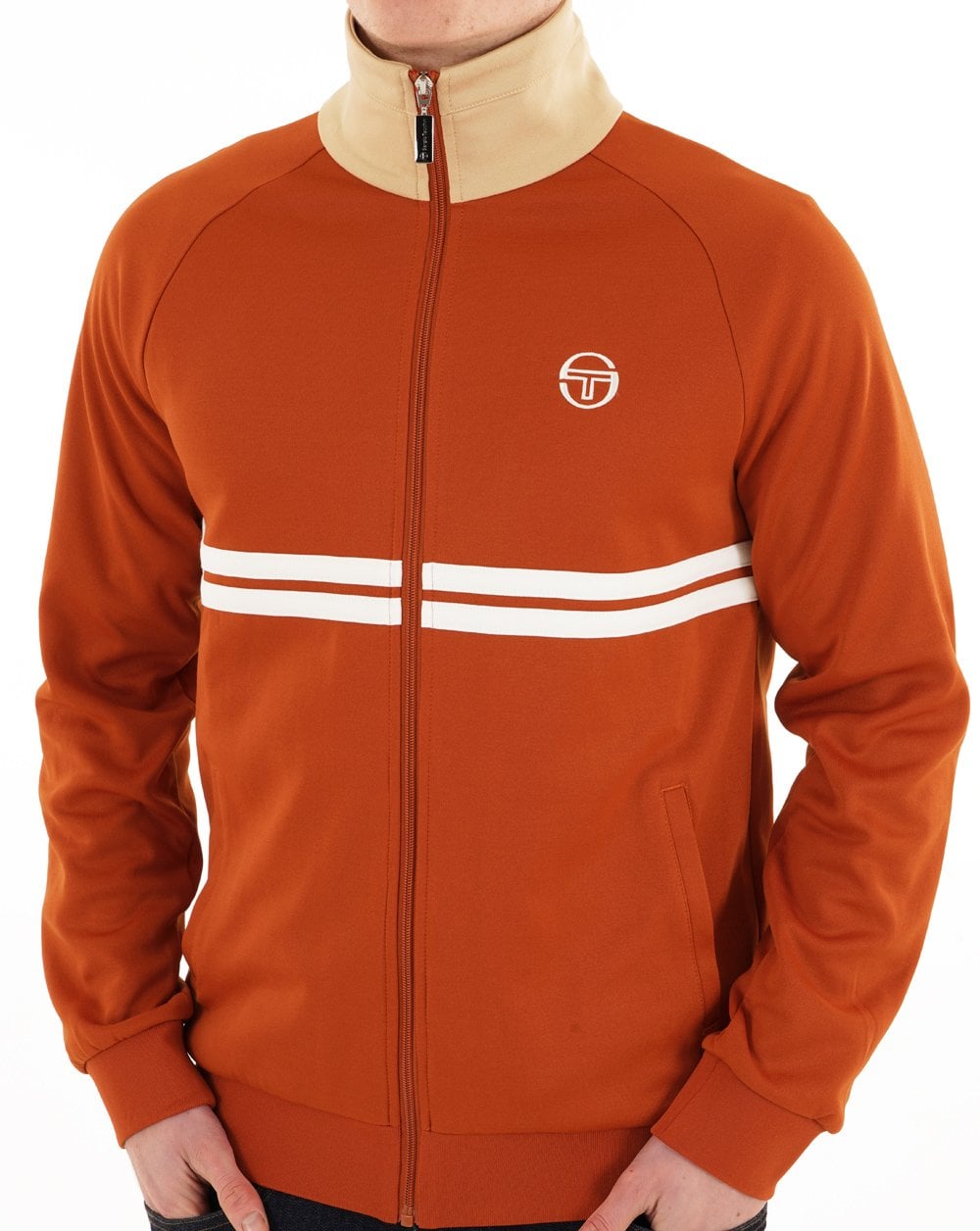 Sergio Tacchini Dallas Track Top Burnt Orange / Sand