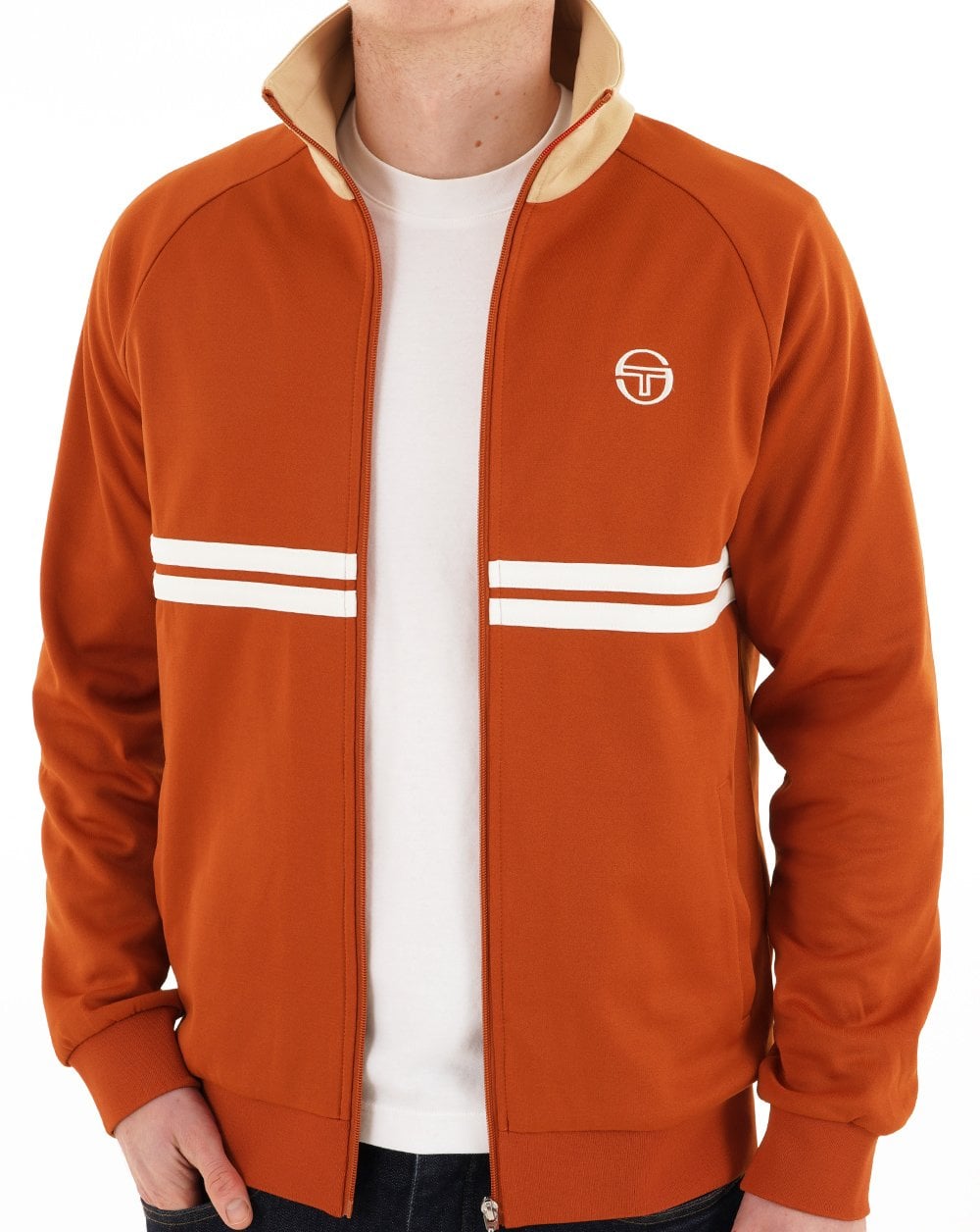Sergio Tacchini Dallas Track Top Burnt Orange / Sand