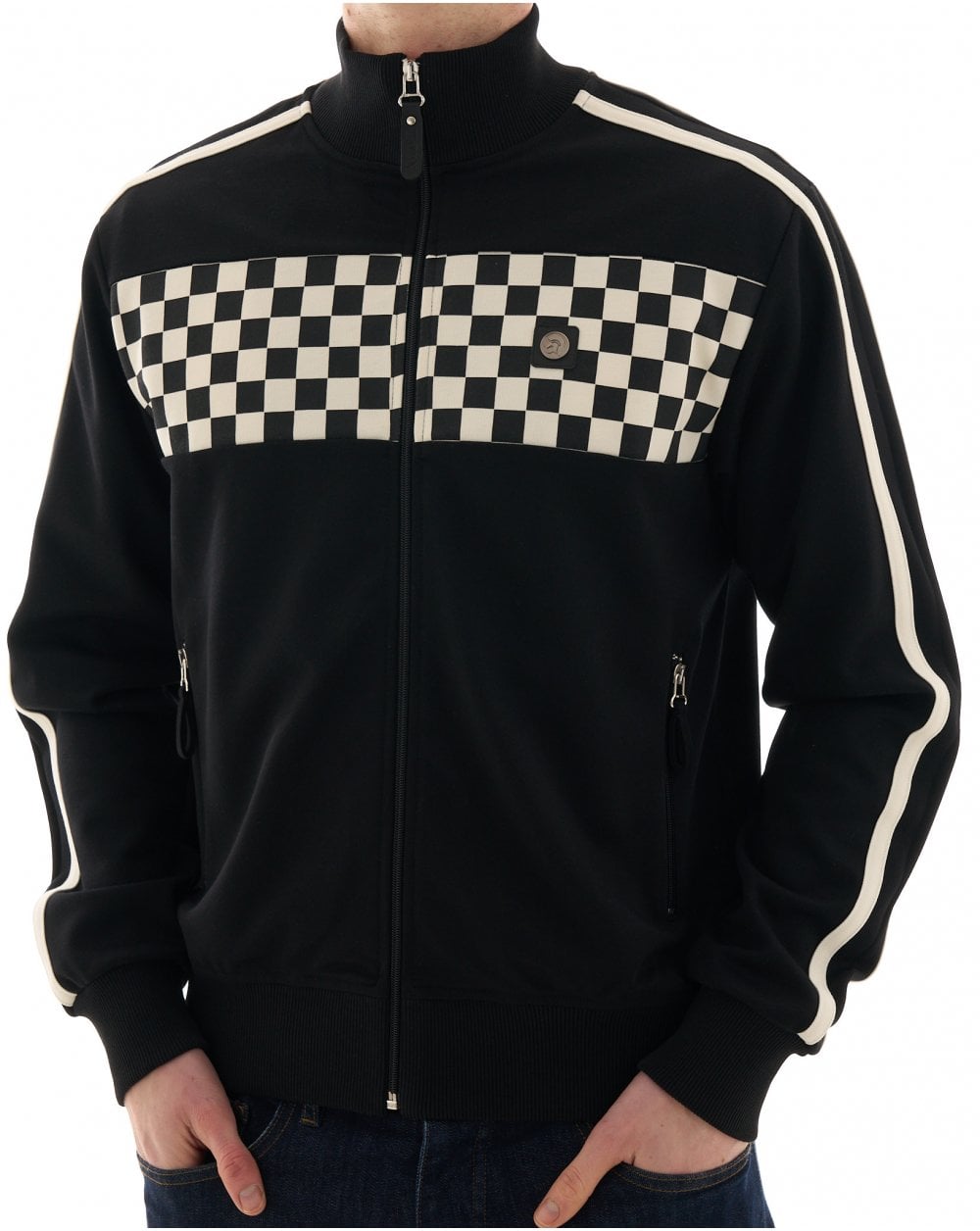 Trojan Chequerboard Trainingsjacke Schwarz