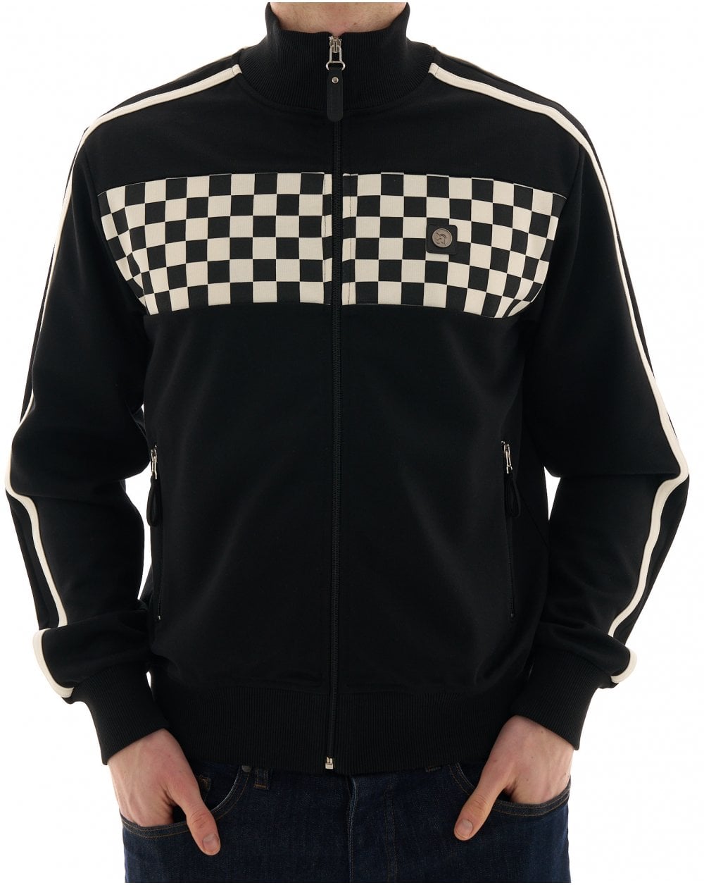 Trojan Chequerboard Trainingsjacke Schwarz