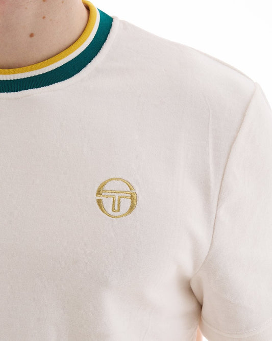 Sergio Tacchini Sergio Tacchini Monte Velour T-Shirt Gardenia