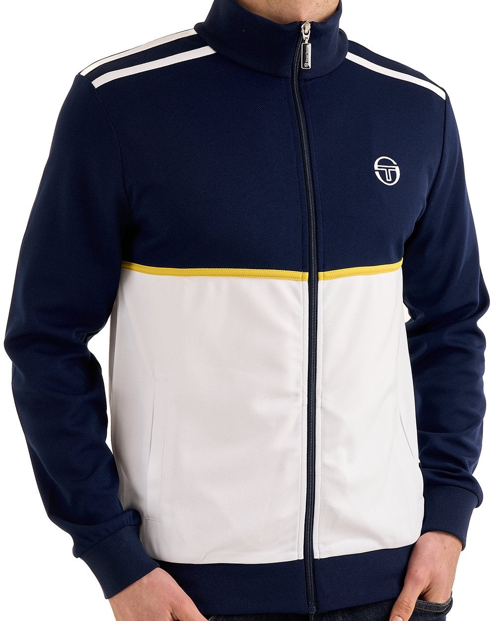 Sergio Tacchini Locchi Track Top Marineblau / Weiß