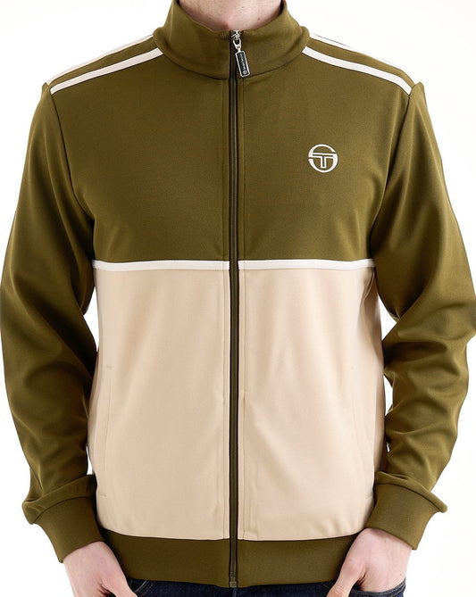 Sergio Tacchini Locchi Track Top Dunkeloliv / Sand