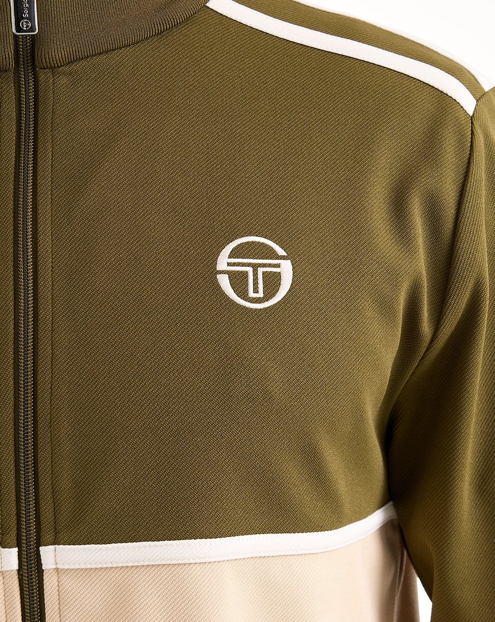 Sergio Tacchini Locchi Track Top Dunkeloliv / Sand